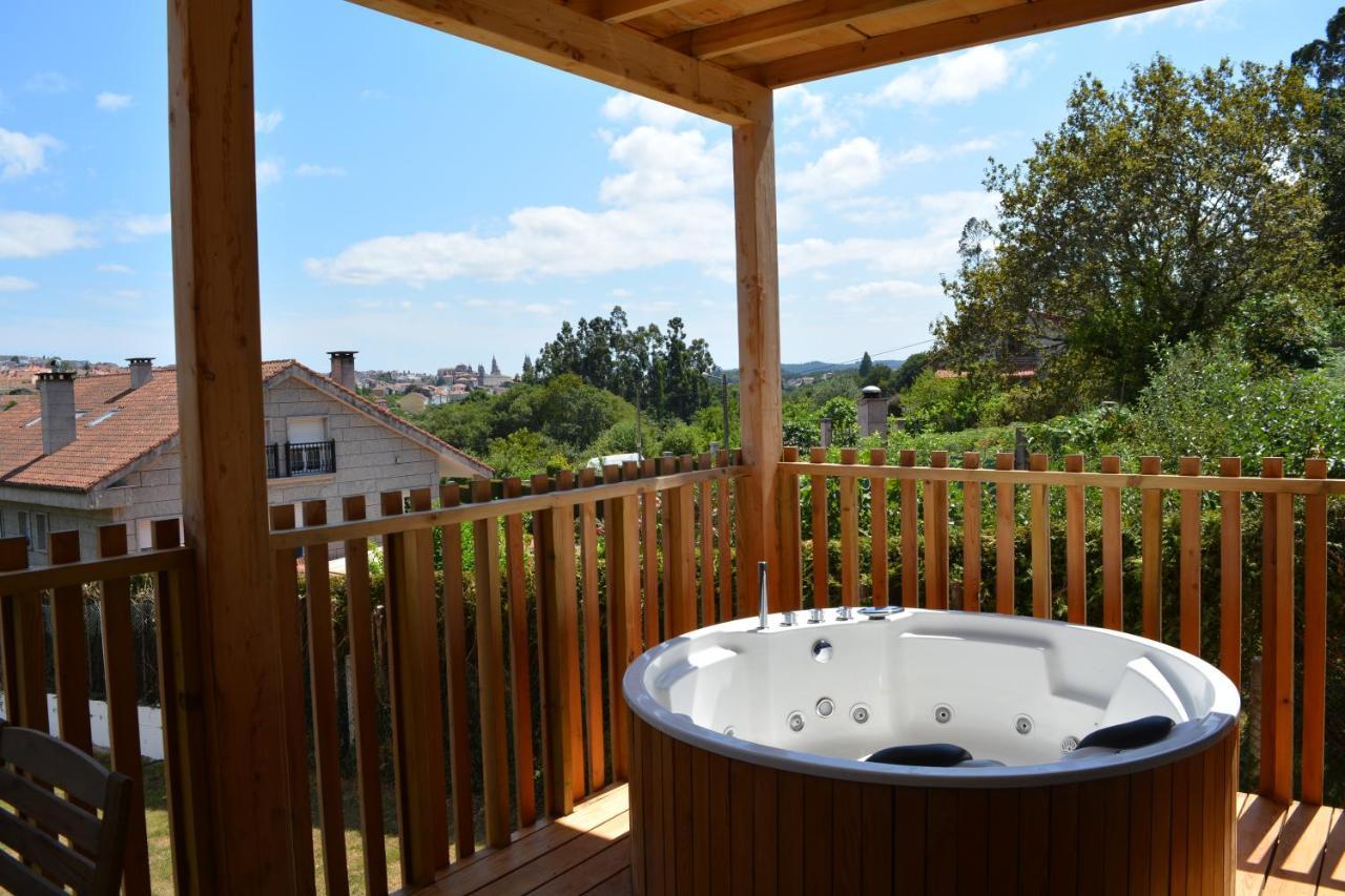 Cabanas Compostela - Cabana La Catedral Con Banera De Hidromasaje Сантяго де Компостела Екстериор снимка